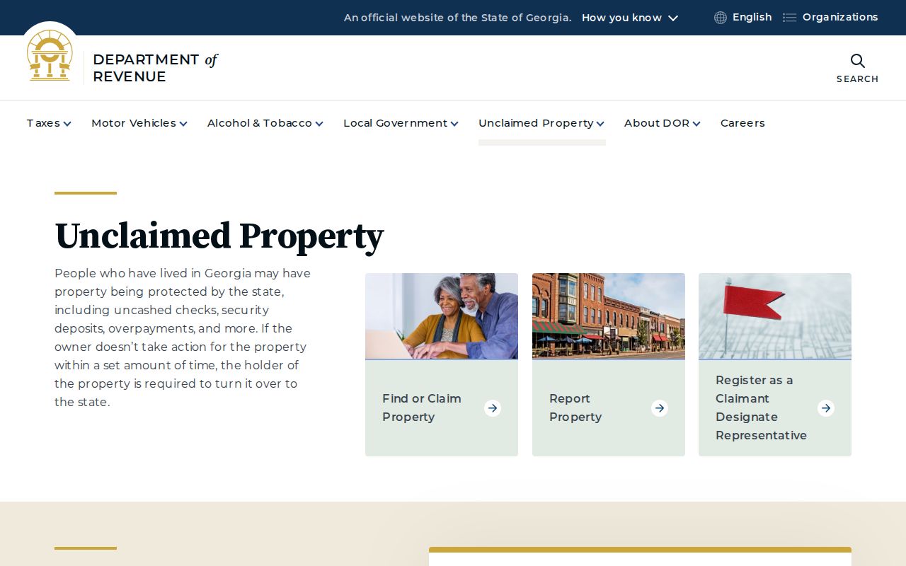 Albany resident lookup Georgia unclaimed property