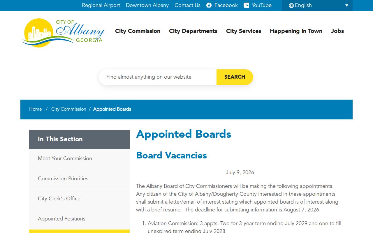 Albany ZIP code directory community boards source